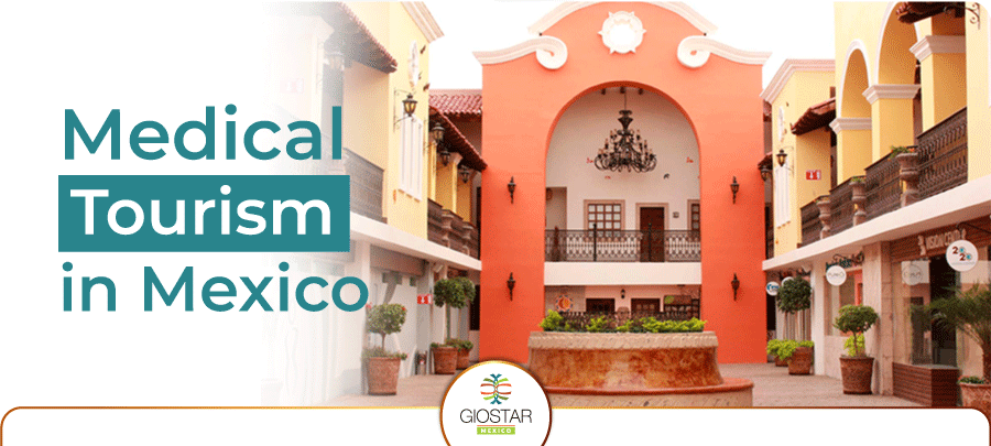 Los Algodones - Medical Tourism Mediplaza de fondo con texto del título
