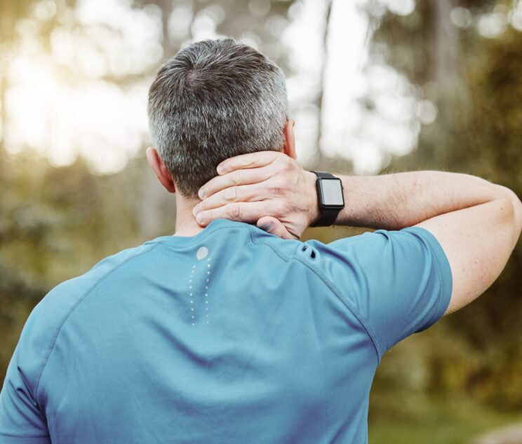 giostar chronic pain therapy man with neck pain